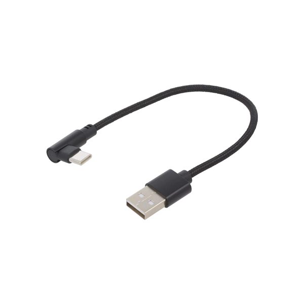Gembird | Angled USB Type-C charging and data cable | CC-USB2-AMCML-0.2M