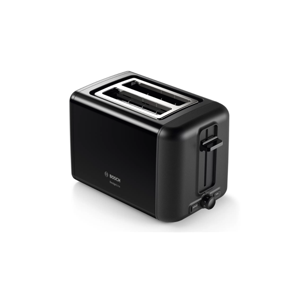 Bosch | DesignLine Toaster | TAT3P423 | Power 970 W | Number of slots 2 | Housing material Stainless steel | Black