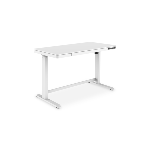 Electric Height Adjustable Desk | 72 - 121 cm | Maximum load weight 50 kg | Metal | White