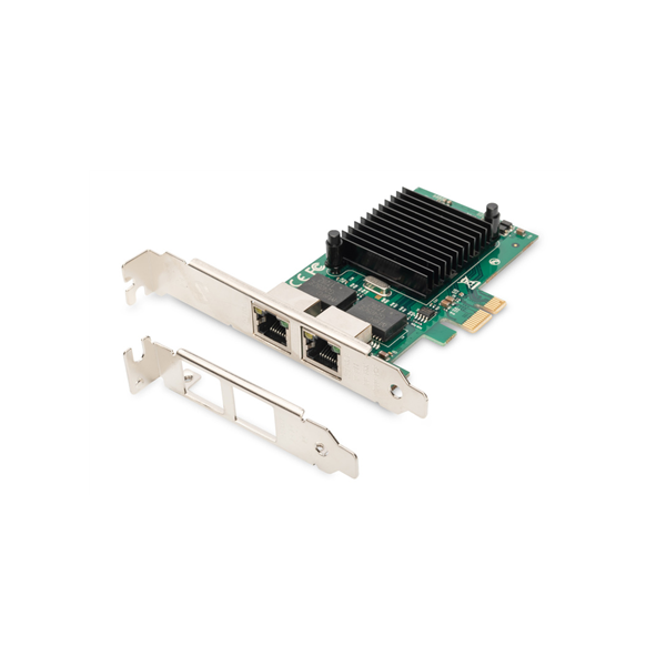 Digitus | Gigabit Ethernet PCI Express Card, 2-port 32-bit, low profile bracket, Intel chipset | DN-10132