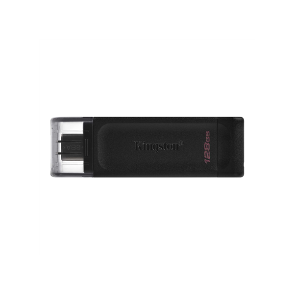 Kingston | USB Flash Drive | DataTraveler 70 | 128 GB | USB 3.2 Gen 1 Type-C | Black