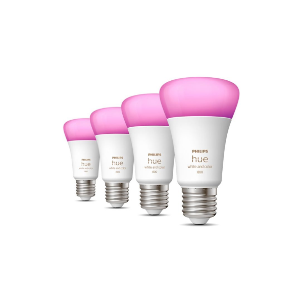 Hue WCA 6.5W A60 E27, 4pcs pack | E27 | 6.5 W | RGBW 2000-6500K | Bluetooth and Zigbee