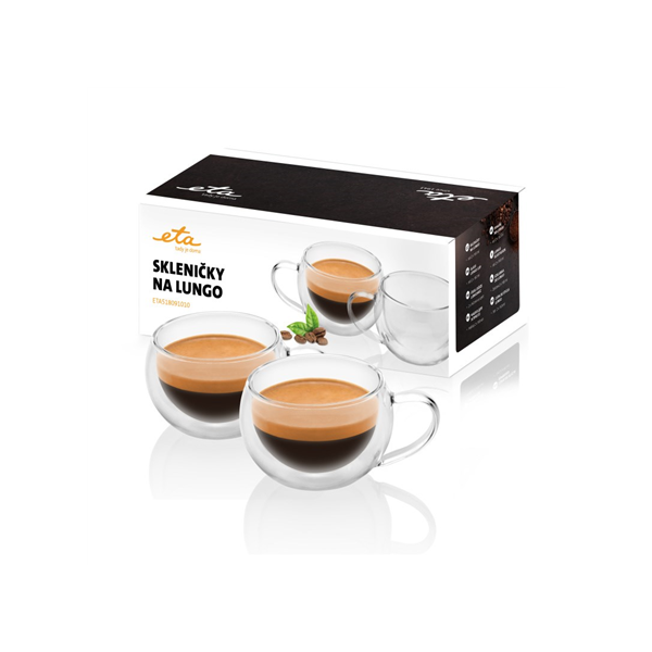 ETA | Lungo cups | ETA518091010 | For coffee | 2 pc(s) | Dishwasher proof | Glass