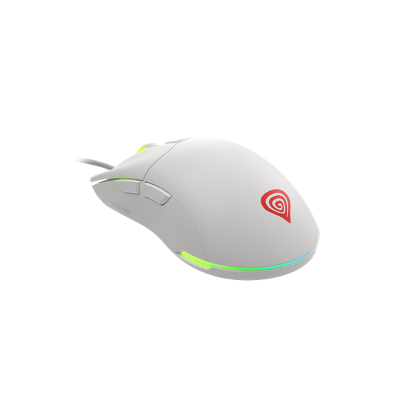 Genesis | Ultralight Gaming Mouse | Krypton 750 | Wired | Optical | Gaming Mouse | USB 2.0 | White | Yes