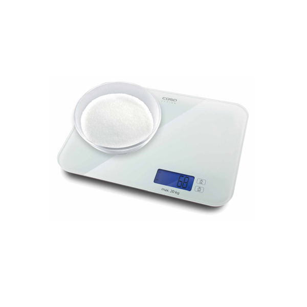 Caso | Designer kitchen scales LX 20 | 03294 | Maximum weight (capacity) 20 kg | Graduation 5 g | White