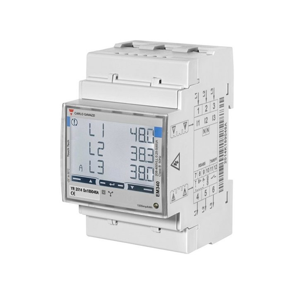 Carlo Gavazzi | Smart Power Meter, 3 phase, up to 65A | EM340 MID certificate