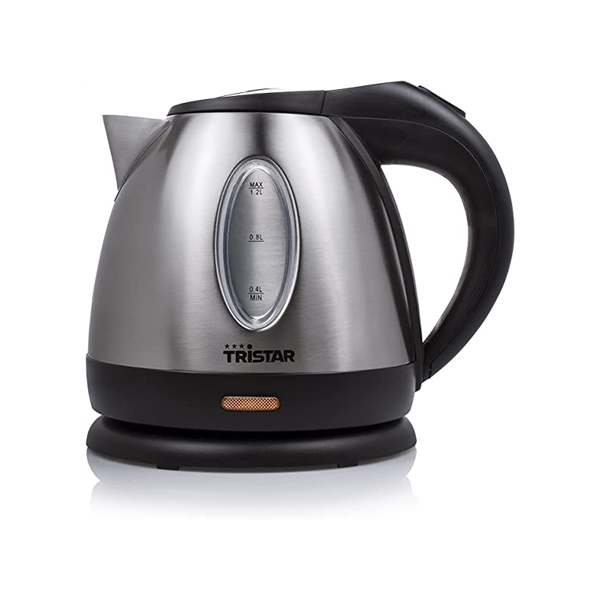 Tristar | Jug Kettle | WK-1323 | Standard | 1500 W | 1.2 L | Stainless steel | 360° rotational base | Silver