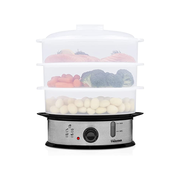 Tristar | Food Steamer | VS-3914 | Silver | 1200 W | Capacity 11 L | Number of baskets 3