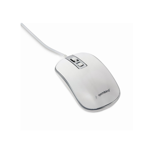 Gembird | Optical USB mouse | MUS-4B-06-WS | Optical mouse | White/Silver