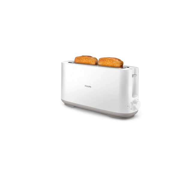 Philips | Toaster | HD2590/00 Daily Collection | Power 870-1030 W | Number of slots 2 | Housing material Plastic | White