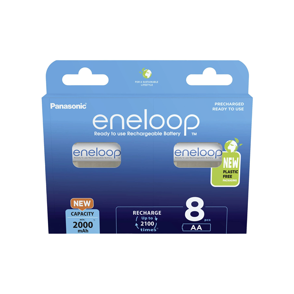 Panasonic | ENELOOP BK-3MCDE/8BE | AA | 2000 mAh | 8 pc(s)