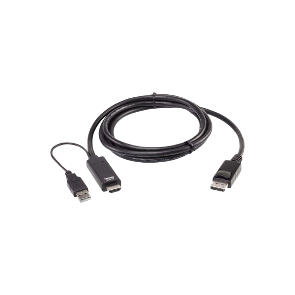 Aten 2L-7D02HDP True 4K 1.8M HDMI to DisplayPort Cable | Aten | True 4K 1.8M HDMI to DisplayPort Cable | 2L-7D02HDP