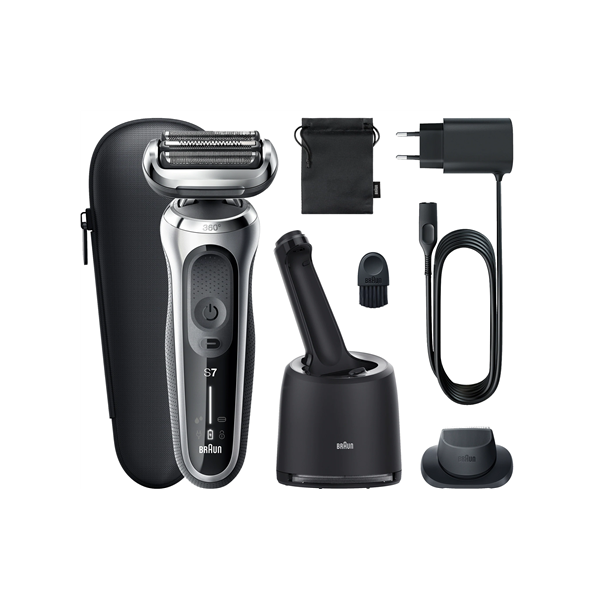 Braun | Shaver | 71-S7200cc | Operating time (max) 50 min | Wet & Dry | Silver/Black