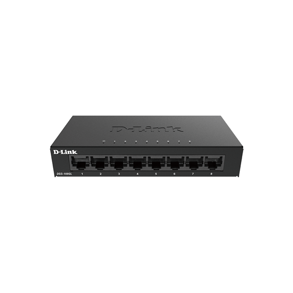D-Link | Switch | DGS-108GL/E | Unmanaged | Desktop | Gigabit Ethernet (copper) ports quantity 8 | 60 month(s)
