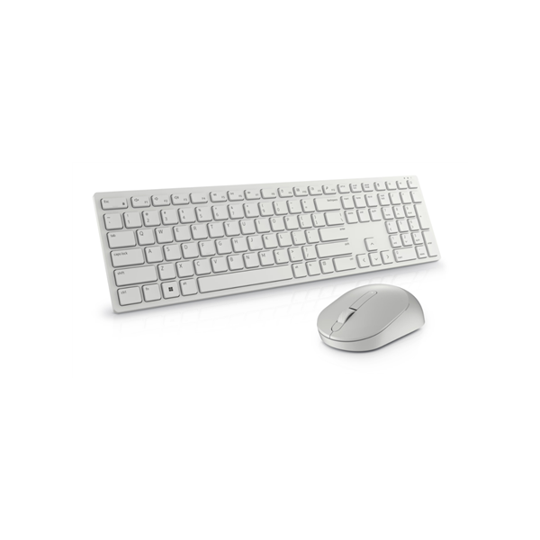 Dell | Keyboard and Mouse | KM5221W Pro | Keyboard and Mouse Set | Wireless | Mouse included | Russian | White | 2.4 GHz