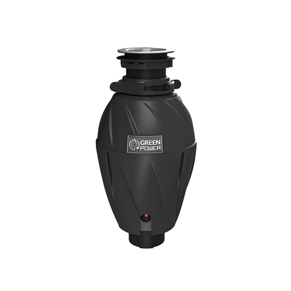 Elleci | Kitchen Waste Grinder | TDH01000BK Green Power 1 HP DeLuxe | 750 W | 1070 ml | 2800 RPM | Black