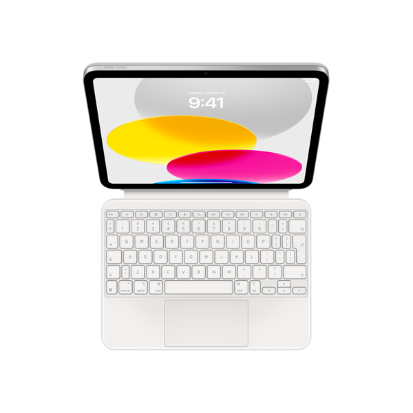 Apple | Magic Keyboard Folio for iPad (10th generation) | White | Compact Keyboard | Wireless | EN
