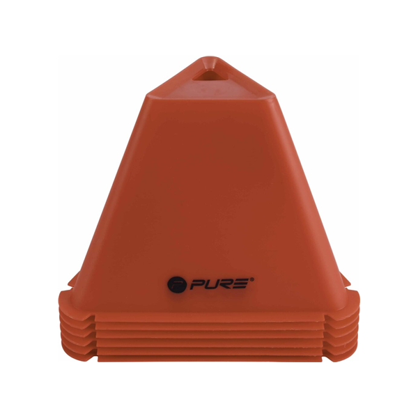 Pure2Improve | Triangle Cones Set of 6 | Red