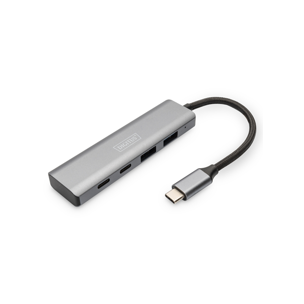 Digitus | USB-C 4 Port HUB 2x USB-A + 2x USB-C Gen2 | DA-70245 | USB-C Hub