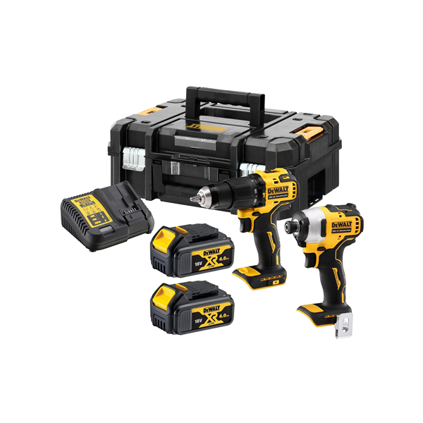 DEWALT | 18V XR Brushless Twin Kit - 2 X 4Ah | DCK2062M2T-QW