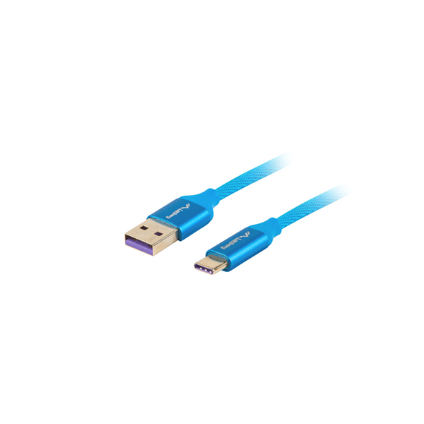 Lanberg | Cable | CA-USBO-21CU-0010-BL | USB-A to USB-C