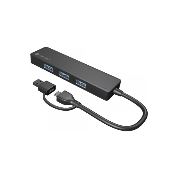 Natec USB 3.0 HUB, Mayfly, 4-Port, Black | Natec | USB 3.0 HUB, Mayfly, 4-Port | Moth NHU-1342 | Black | 0.15 m
