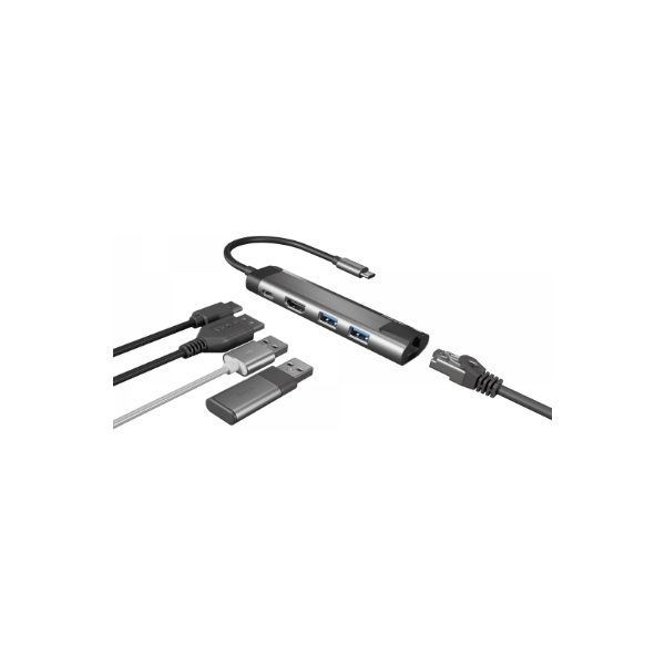 Natec | Multi-Port Adapter | Fowler Go | USB Type-C