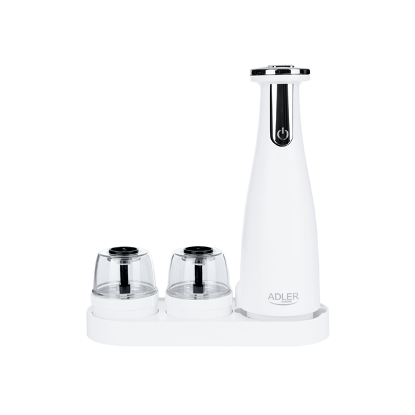 Adler | Electric Salt and pepper grinder | AD 4449w | Housing material ABS plastic | 7 W | Lithium | Matte White