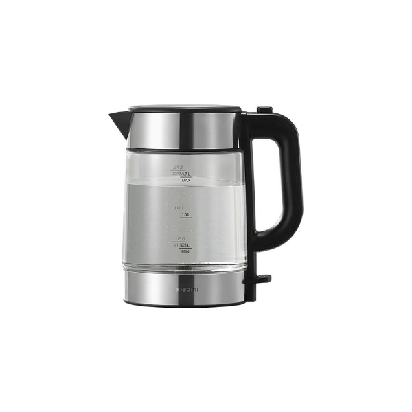 Xiaomi | Electric Glass Kettle EU | Electric | 2200 W | 1.7 L | Glass | 360° rotational base | Black/Stainless Steel