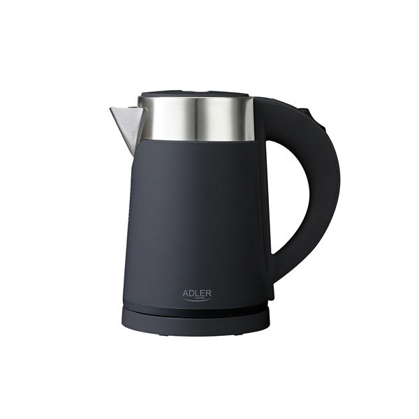 Adler | Kettle | AD 1372 | Electric | 800 W | 0.6 L | Plastic/Stainless steel | 360° rotational base | Black