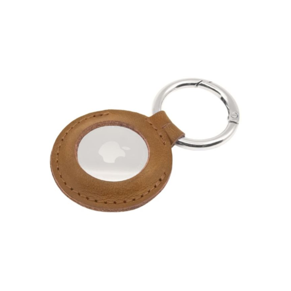 Fixed | Case for AirTag | Genuine cowhide | Brown