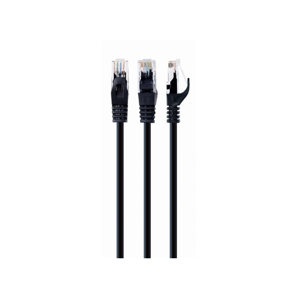 UTP Cat6 | Patch cord | PVC AWG 26 (7 x 0.15 mm wire) | Black | 5 m