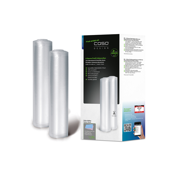 Caso | Vacuum Rolls | 01248 | 2 pcs | Dimensions (W x L) 30 x 600 cm | Transparent