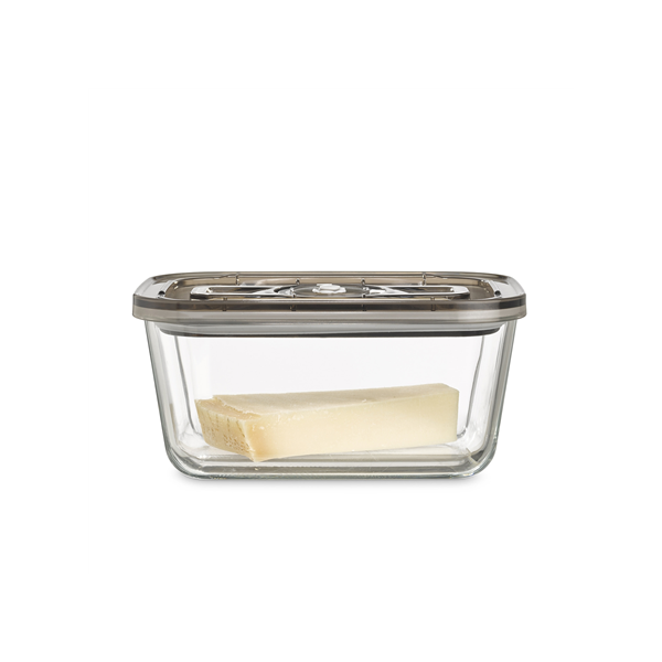 Caso | Glass Vacuum Container with Plastic Lid | VacuBoxx Eco L | Transparent