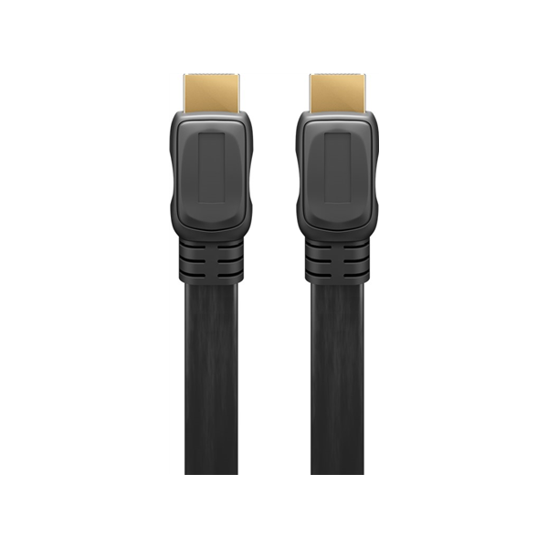 Goobay | High Speed HDMI Flat Cable with Ethernet | 61279 | HDMI male (type A) | HDMI (type A) | HDMI to HDMI | 2 m