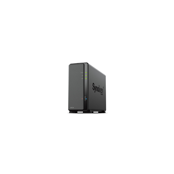 Synology | Tower NAS | DS124 | up to 1 HDD/SSD | Realtek | RTD1619B | Processor frequency 1.7 GHz | 1 GB | DDR4