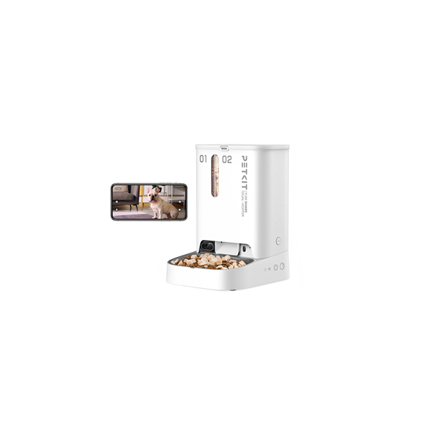 PETKIT | Feeder with Camera | P591 YumShare Dual-hopper | Capacity 2+3 L | White
