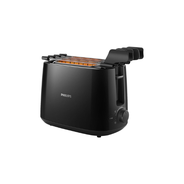 Philips | Daily Collection Toaster | HD2583/90 | Number of slots 2 | Housing material Plastic | Black