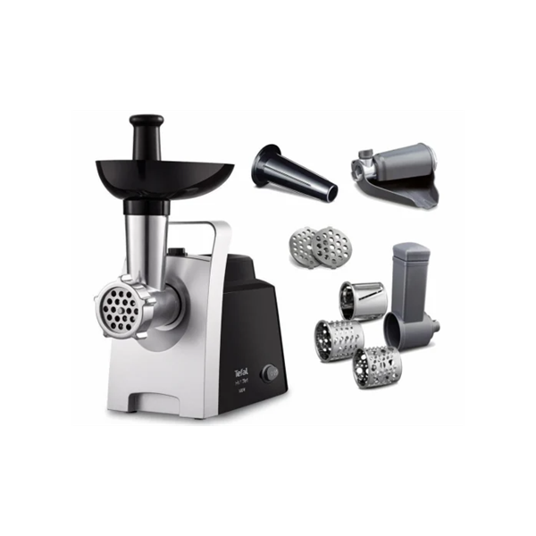 TEFAL | Meat Grinder | NE109838 | Stainless Steel/Black | 1400 W | Number of speeds 1 | Throughput (kg/min) 1.7