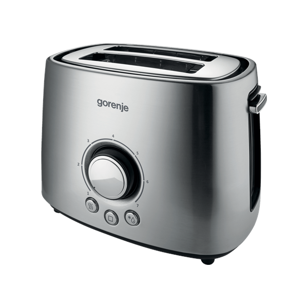 Gorenje | Toaster | T1000E | Power 1000 W | Number of slots 2 | Housing material Metal | Stainless Steel