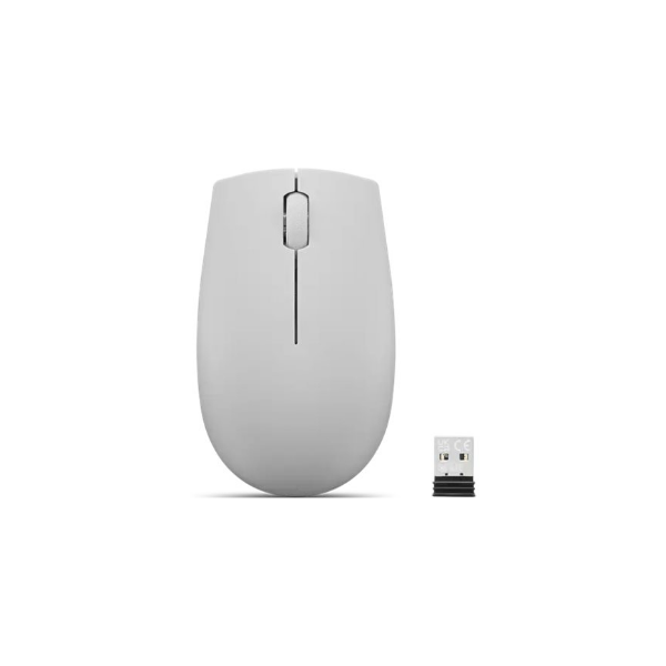 Lenovo | Compact Mouse with battery | 300 | Wireless | Arctic Grey