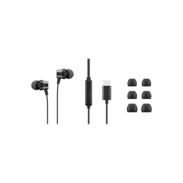 Lenovo | USB-C Wired In-Ear Headphones (with inline control) | 4XD1J77351 | Wired | Black