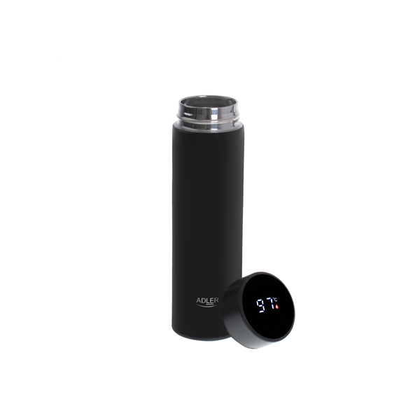 Adler | Thermal Flask | AD 4506bk | Material Stainless steel/Silicone | Black