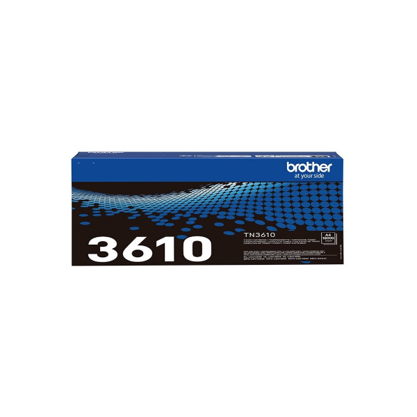 Brother TN-3610 Genuine Toner Cartridge, Black | Brother TN3610 | Toner cartridge | Black