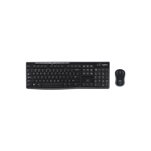 Logitech MK270 | Keyboard and Mouse Set | Wireless | US | Black