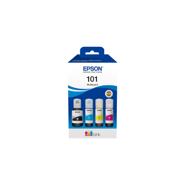 Epson Ink Consumables 4-colour | 101 EcoTank | Ink Bottle | Multipack