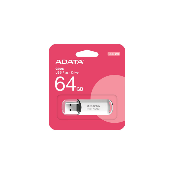 ADATA | USB Flash Drive | C906 | 64 GB | USB 2.0 | White