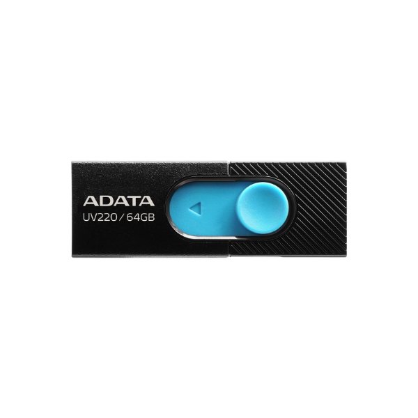 ADATA | USB Flash Drive | UV220 | 64 GB | USB 2.0 | Black/Blue