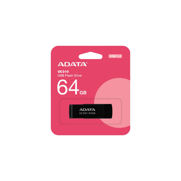 ADATA | USB Flash Drive | UC310 | 64 GB | USB 3.2 Gen1 | Black
