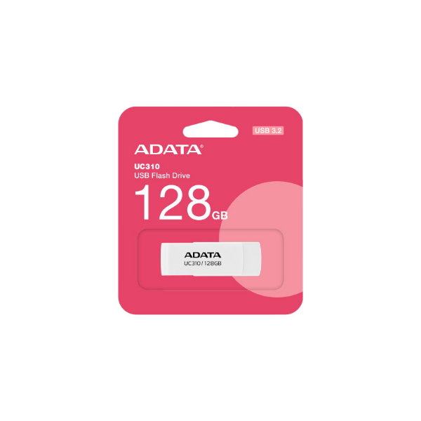 ADATA | USB Flash Drive | UC310 | 128 GB | USB 3.2 Gen1 | White